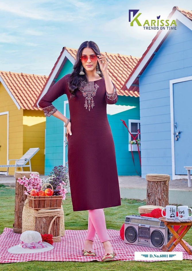 Karissa Veenee Rayon Designer Kurtis Catalog